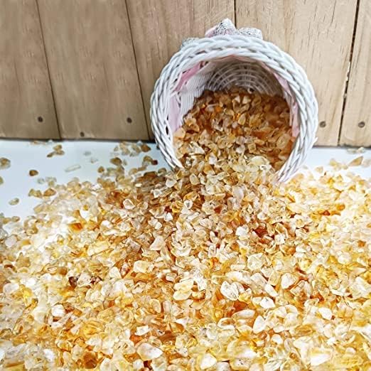 Natural Citrine Rough Stone for Vastu, Crystal Healing, Spirituality, Business Success, Money Abundance & Prosperity - 100 Grams