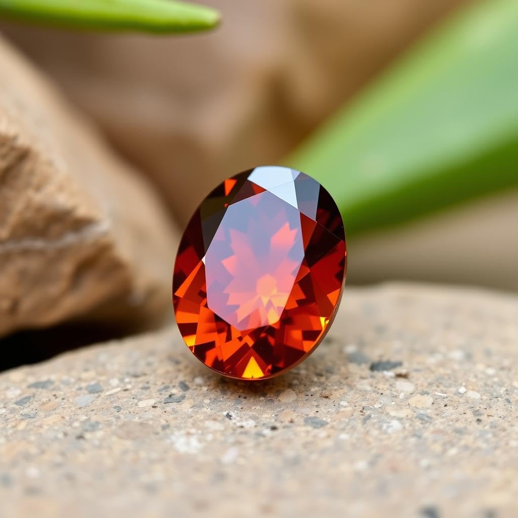 IGL Natural Ceylon Srilankan Hessonite Gemstone Premium Original Certified Gomed/Gomedhak Gem approx 5 carat For Rahu, Protection, Peace, & Ring Jewelry For Men & Women - IGL Jewels