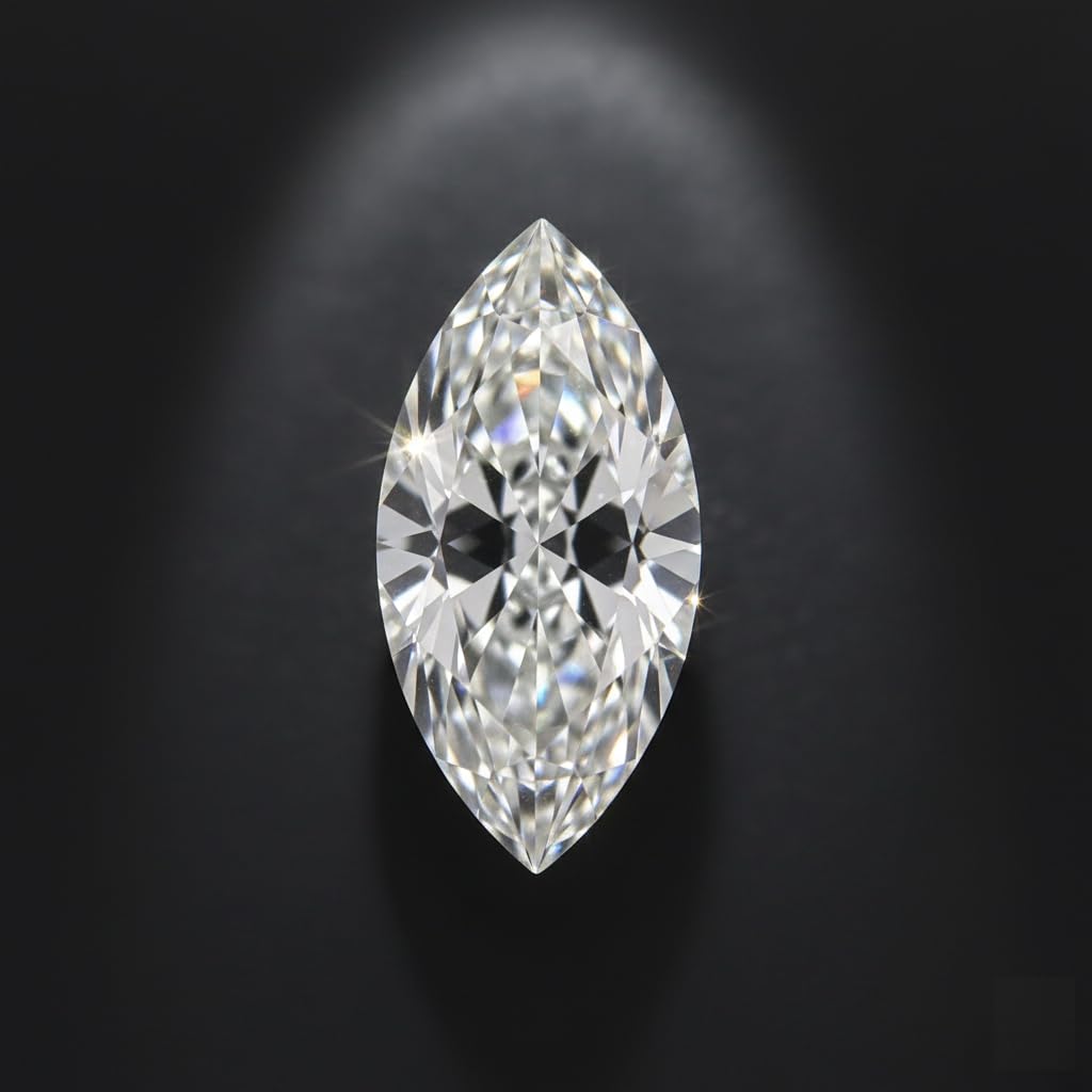 GRA Certified Lab Grown D Colorless VVS1 Clarity Excellent Cut Moissanite Diamond Simulant – Marquise Cut Loose Gemstone 2.565 Carat (7x14 mm) with Certificate & Warranty Included | For Custom Jewellery Projects and Engagement Rings - IGL Jewels