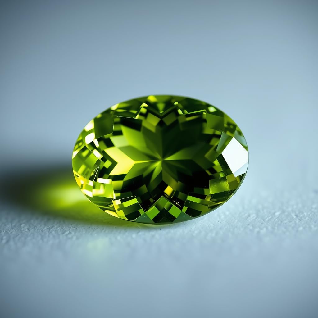 Natural Peridot Gemstone Original Certified exclusive cut Peridot/Olivine/Chrysolite 4 to 5.5 Carat Gemstone for Ring Jewellery for Men and Women - IGL Jewels