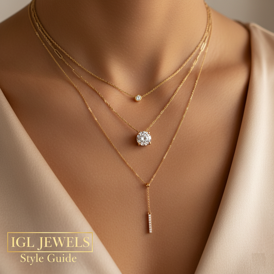 The Art of the Stack: Your Complete Guide to Layering Gold Necklaces with Diamonds - IGL Jewels