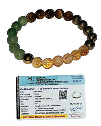 Divinity Healing Crystals Money Magnet Bracelet - Certified 8mm Beads for Prosperity and Abundance Default Title