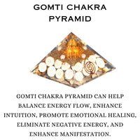 Divinity Crystals Natural Healing Orgone Pyramid Home Decor Vastu for Home Study Table Office Desk Reiki Feng Shui Symbol Crystal Showpieces for Home Decor Education Gifts