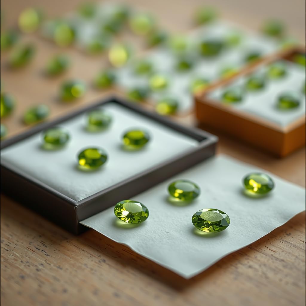 Natural Peridot Gemstone Original Certified exclusive cut Peridot/Olivine/Chrysolite 4 to 5.5 Carat Gemstone for Ring Jewellery for Men and Women - IGL Jewels