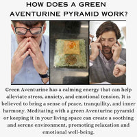 Divinity Crystals Natural Healing Orgone Pyramid Home Decor Vastu for Home Study Table Office Desk Reiki Feng Shui Symbol Crystal Showpieces for Home Decor Education Gifts