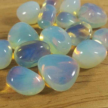 AAA Grade Opalite Tumble Stones - Beautifully Polished Stones for Meditation, Healing, and Decoration (Pack of 2)