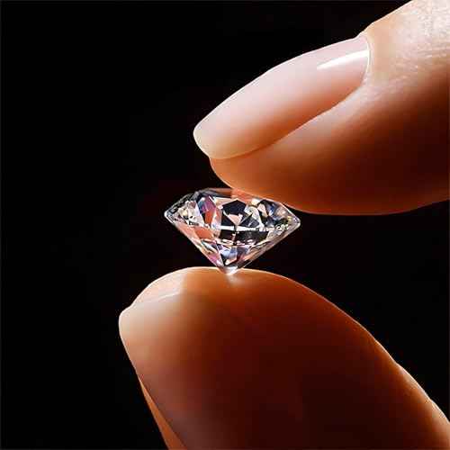 GRA Certified Lab Grown Moissanite Diamonds – Round Cut D VVS1 Loose Stone 1.5 Carat_7.5 mm with Certificate & Warranty Card | For Engagement Rings & Custom Jewellery Designs