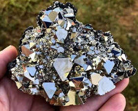 Divinity Crystals Pyrite Crystal Cluster - Original High Energy Natural Iron Pyrite Stone for Increased Willpower and Abundance - 80 Grams