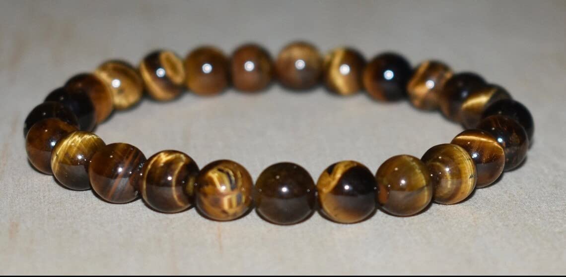 Divinity Crystals 7 Chakra Heart Bracelet - Natural 8 mm Crystal Bracelet for Good Luck, Love, Abundance, Healing, and Meditation for Men and Women