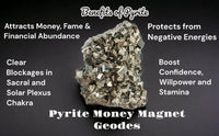 Pure Natural Peruvian Pyrite Original Cluster Premium Geodes for Willpower Success Wealth Manifestation Stone to Attract Money (30 Grams + to 200 Grams + Approx.) - IGL Jewels