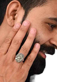 Divinity Crystals Natural Golden Pyrite Ring - Certified Adjustable Unisex Ring for Wealth, Prosperity, and Good Luck