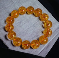 Divinity Crystals Natural Citrine Adjustable Band - 14 mm Pure Certified