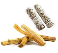 Combo Pack of 2 Palo Santo and Sage Bundle for Meditation and Stress Relief Default Title