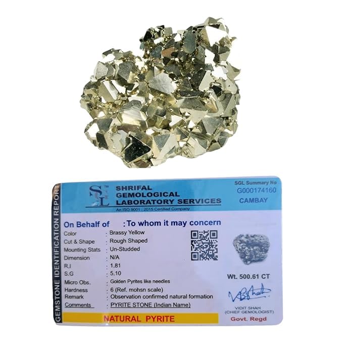 Rare Cubical Peruvian Pyrite Original Cluster Premium Geodes for Willpower Success Wealth Manifestation Stone to Attract Money (30 Grams + to 200 Grams + Approx.)