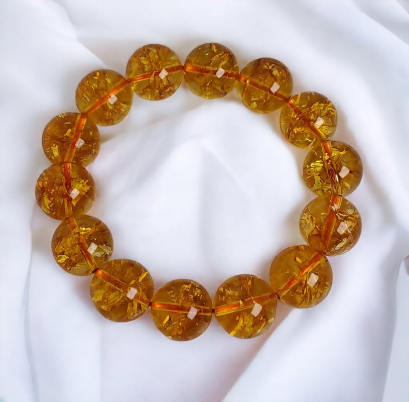 Divinity Crystals Natural Citrine Adjustable Band - 14 mm Pure Certified