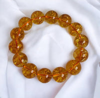Divinity Crystals Natural Citrine Adjustable Band - 14 mm Pure Certified