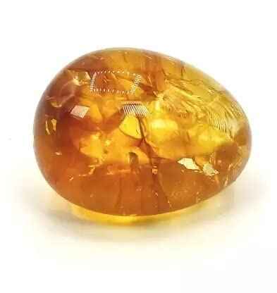 Divinity Crystals Citrine Tumbled Stone AAA+ for Reiki Healing, Chakra Aura, Vastu & Fengshui - Pack of 1 Beautiful Pebble