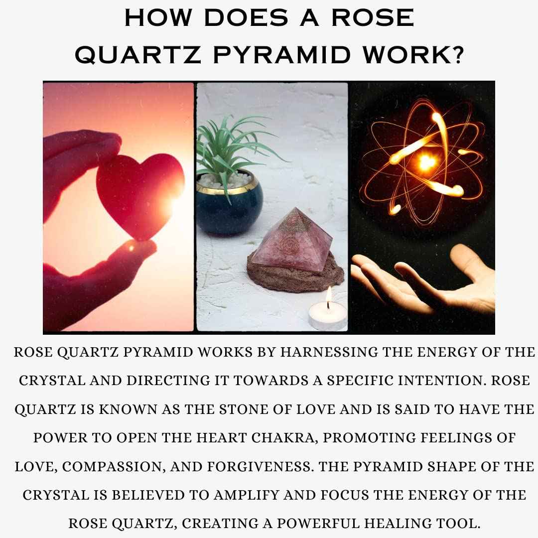 Divinity Crystals Natural Healing Orgone Pyramid Home Decor Vastu for Home Study Table Office Desk Reiki Feng Shui Symbol Crystal Showpieces for Home Decor Education Gifts