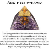 Divinity Crystals Natural Healing Orgone Pyramid Home Decor Vastu for Home Study Table Office Desk Reiki Feng Shui Symbol Crystal Showpieces for Home Decor Education Gifts