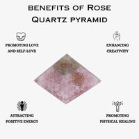 Divinity Crystals Natural Healing Orgone Pyramid Home Decor Vastu for Home Study Table Office Desk Reiki Feng Shui Symbol Crystal Showpieces for Home Decor Education Gifts