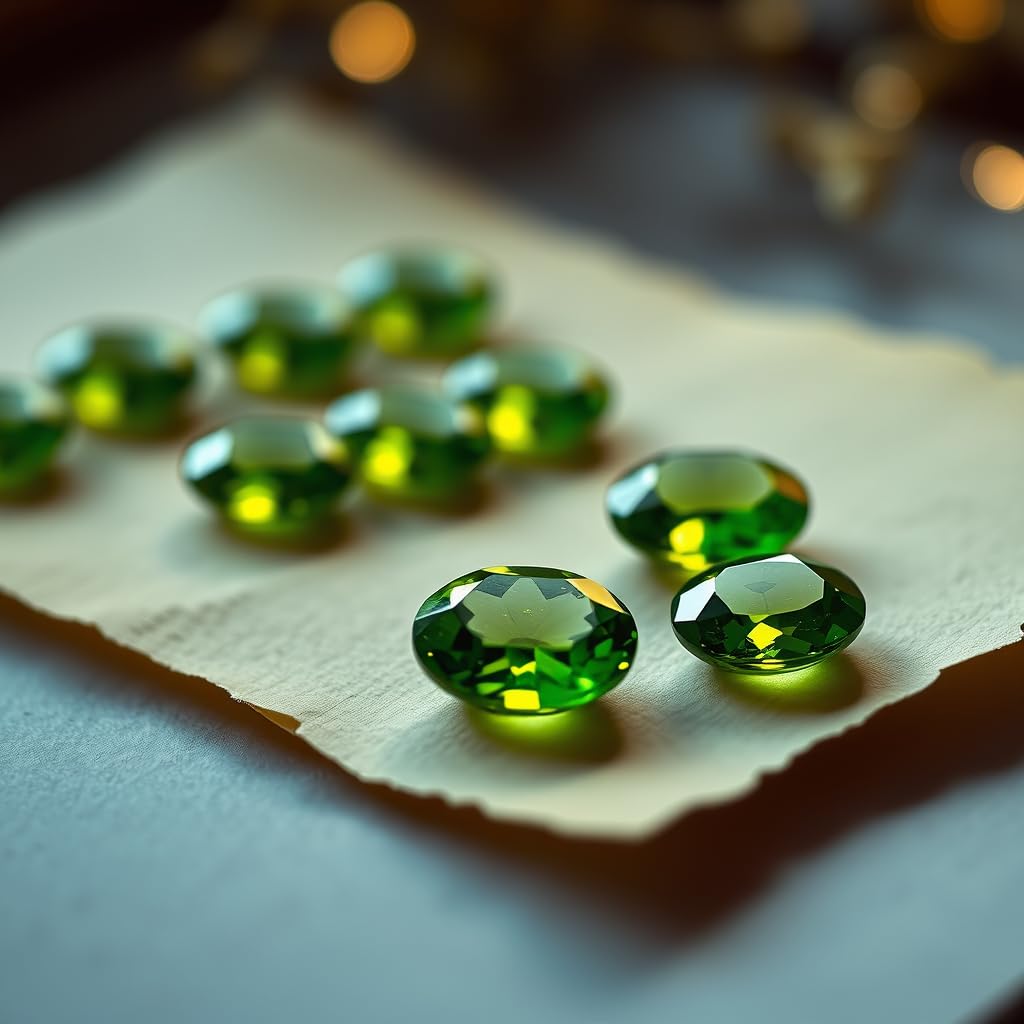 Natural Peridot Gemstone Original Certified exclusive cut Peridot/Olivine/Chrysolite 4 to 5.5 Carat Gemstone for Ring Jewellery for Men and Women - IGL Jewels