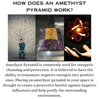 Divinity Crystals Natural Healing Orgone Pyramid Home Decor Vastu for Home Study Table Office Desk Reiki Feng Shui Symbol Crystal Showpieces for Home Decor Education Gifts