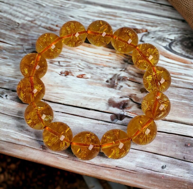 Divinity Crystals Natural Citrine Adjustable Band - 14 mm Pure Certified