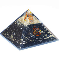 Divinity Crystals Natural Healing Orgone Pyramid Home Decor Vastu for Home Study Table Office Desk Reiki Feng Shui Symbol Crystal Showpieces for Home Decor Education Gifts