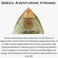 Divinity Crystals Natural Healing Orgone Pyramid Home Decor Vastu for Home Study Table Office Desk Reiki Feng Shui Symbol Crystal Showpieces for Home Decor Education Gifts