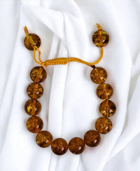 Divinity Crystals Natural Citrine Adjustable Band - 14 mm Pure Certified