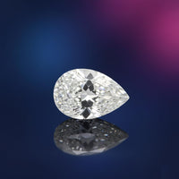 GRA Certified Lab Grown D Colorless VVS1 Clarity Excellent Cut Moissanite Diamond Simulant – Pear Cut Loose Gem 2.405 Carat (8x10 mm) with Certificate & Warranty Included | Custom Engagement Ring Accessory & Fine Jewellery - IGL Jewels