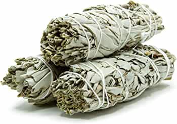 Premium California White Sage Smudge Stick 6 Inch for Home Cleansing, Meditation, and Ancient Rituals