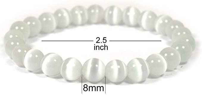 Divinity Crystals 7 Chakra Heart Bracelet - Natural 8 mm Crystal Bracelet for Good Luck, Love, Abundance, Healing, and Meditation for Men and Women