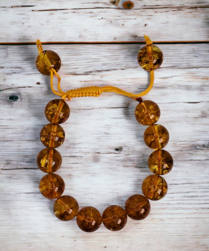 Divinity Crystals Natural Citrine Adjustable Band - 14 mm Pure Certified