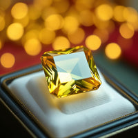 Sunela Stone Original Certified 7 Ratti to 11 Ratti Original Certified Natural Citrine Gemstone (Rhio Grande Topaz) AAA Quality for Ring Jewellery For Men and Women - IGL Jewels