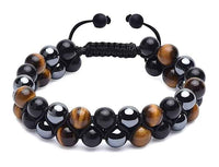 Divinity Crystals 7 Chakra Heart Bracelet - Natural 8 mm Crystal Bracelet for Good Luck, Love, Abundance, Healing, and Meditation for Men and Women