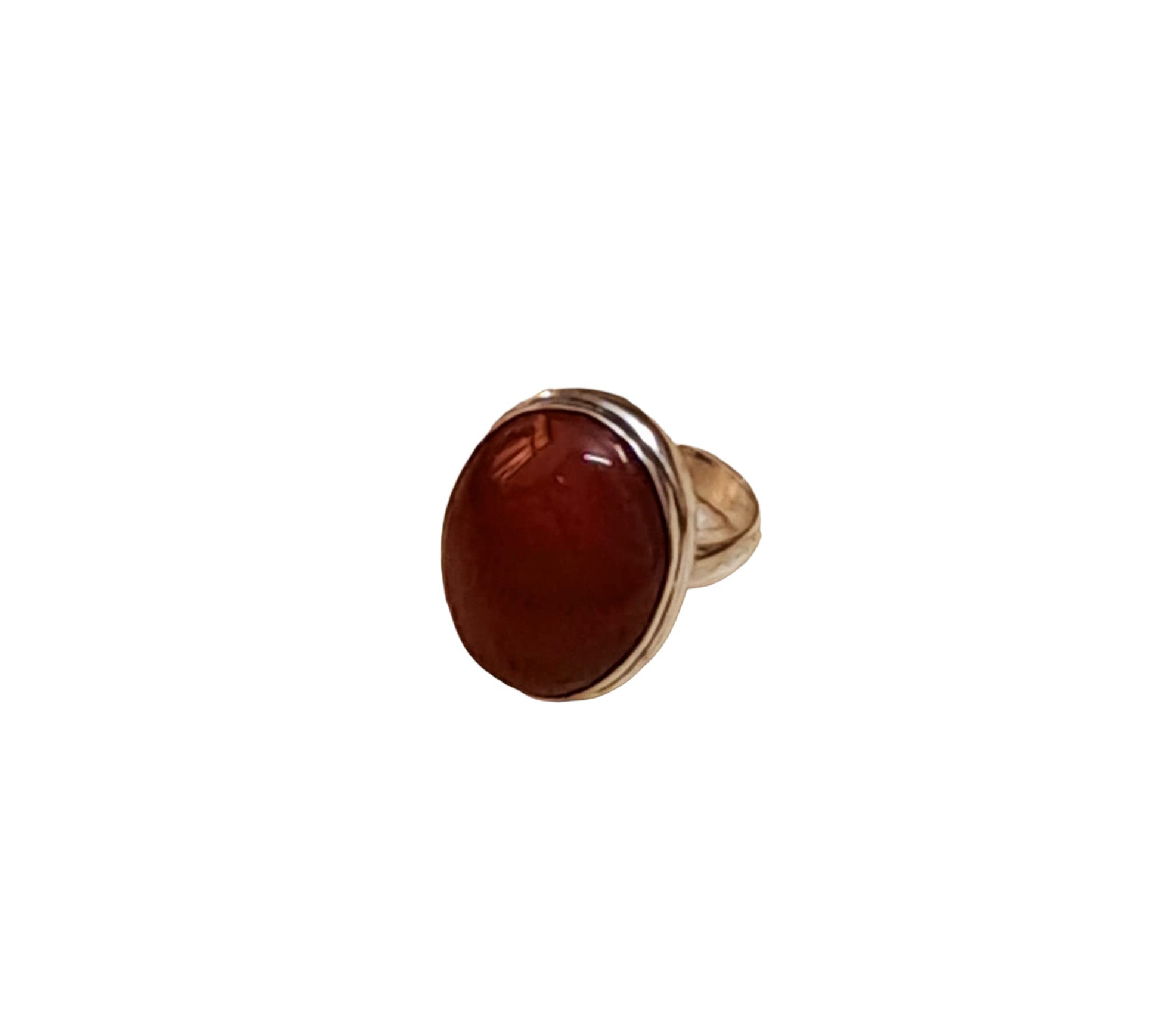 Divinity Red Carnelian Manifestation Ring for Healing, Meditation, Abundance, and Prosperity - Certified Unisex Design