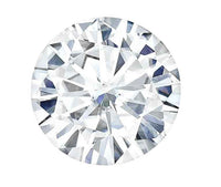 GRA Certified Lab Grown Moissanite Diamonds – Round Cut D VVS1 Loose Stone 2.5 Carat_9mm with Certificate & Warranty Card | For Engagement Rings & Custom Jewellery Designs