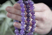 Divinity Crystals Amethyst Stretchable Bracelet – Certified AAA Brazilian Beads for Healing and Energy Boosting