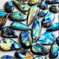 Natural Labradorite Healing Crystal AAA Grade Cabochons - Single Stone (20 mm to 30 mm Approx.)