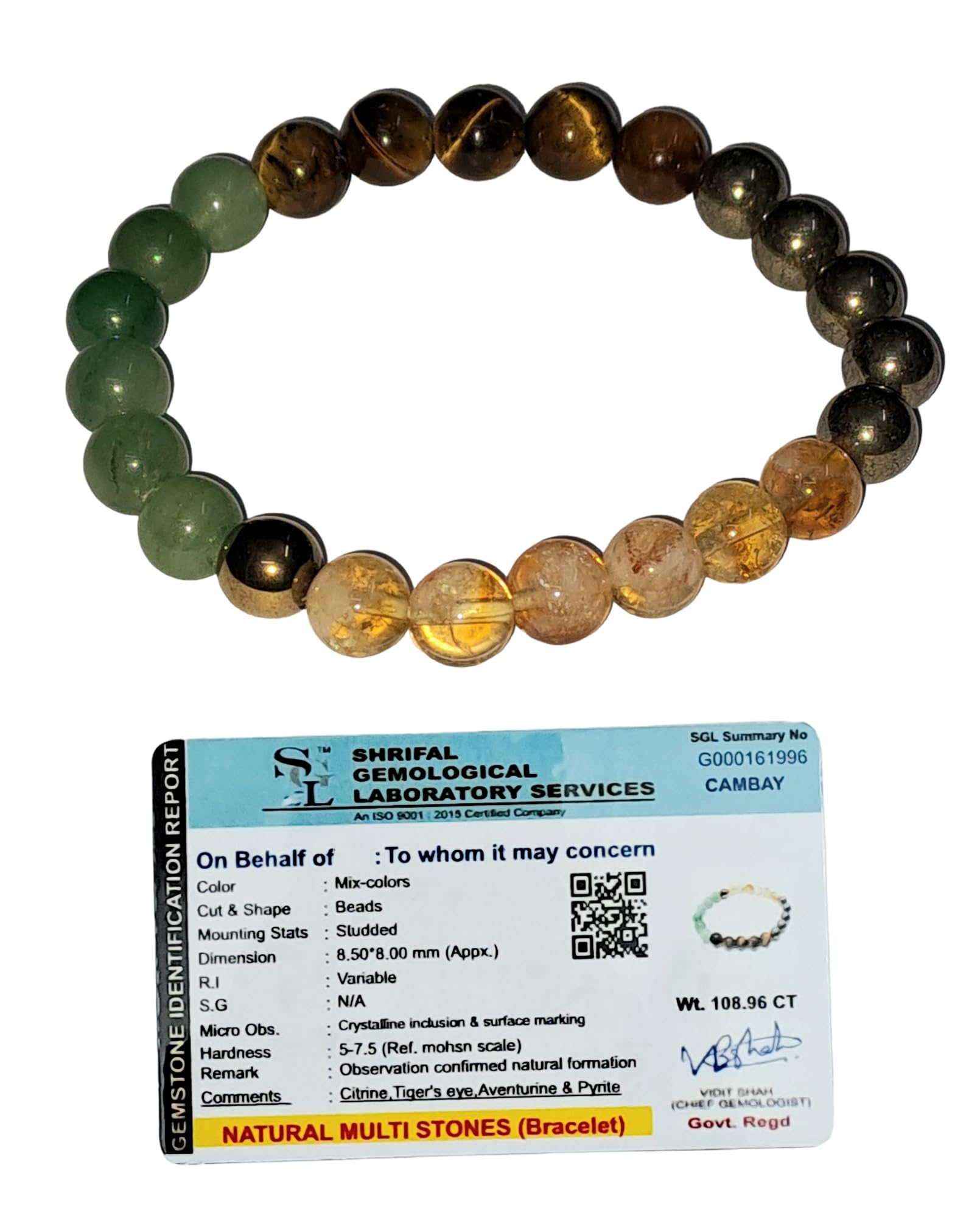 Divinity Crystals Money Magnet Gemstone Bracelet - 8mm Natural Crystals for Reiki Healing, Chakra Balance, Positive Energy Default Title
