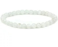 Men and Women Certified Natural Crystal Stone Bracelet 8 mm Gem Stone Bracelet for Reiki Healing & Crystal Healing.(White Moonstone Bracelet) - IGL Jewels