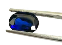 Blue Sapphire Pure Gemstone 4.45 Carats Burma Origin Non-Heated Non-Treated Royal Blue Sapphire (Neelam) - IGTL Certified, Natural Gemstone for Ring, Stunning Deep Blue Color