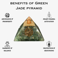 Divinity Crystals Natural Healing Orgone Pyramid Home Decor Vastu for Home Study Table Office Desk Reiki Feng Shui Symbol Crystal Showpieces for Home Decor Education Gifts