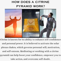 Divinity Crystals Natural Healing Orgone Pyramid Home Decor Vastu for Home Study Table Office Desk Reiki Feng Shui Symbol Crystal Showpieces for Home Decor Education Gifts