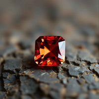 IGL Natural Ceylon Srilankan Hessonite Gemstone Premium Original Certified Gomed/Gomedhak Gem For Rahu, Protection, Peace, & Ring Jewelry For Men & Women (3 to 5 Carats)