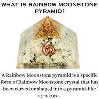 Divinity Crystals Natural Healing Orgone Pyramid Home Decor Vastu for Home Study Table Office Desk Reiki Feng Shui Symbol Crystal Showpieces for Home Decor Education Gifts