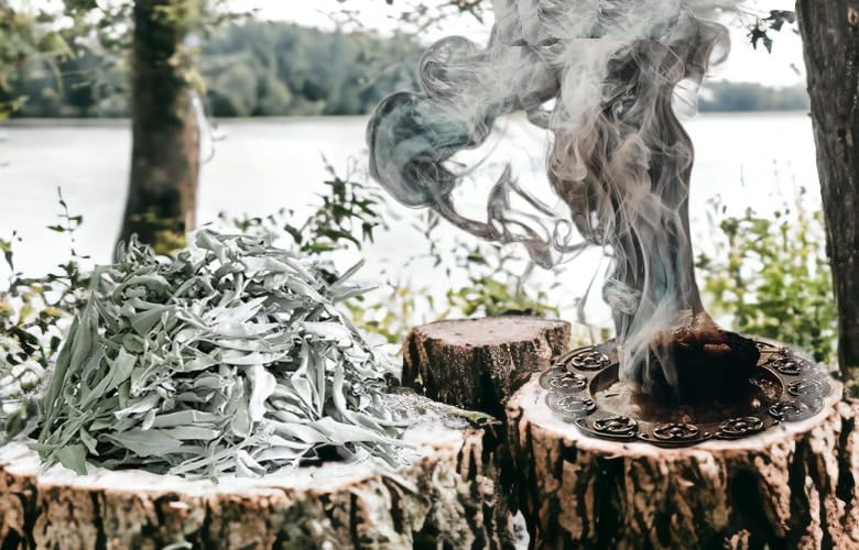 White Sage Leaves | Natural Pure White White Sage Dry Smudge Leaves - for Smudging Ancient Rituals Home Cleansing and Purification, Incense Meditation - IGL Jewels