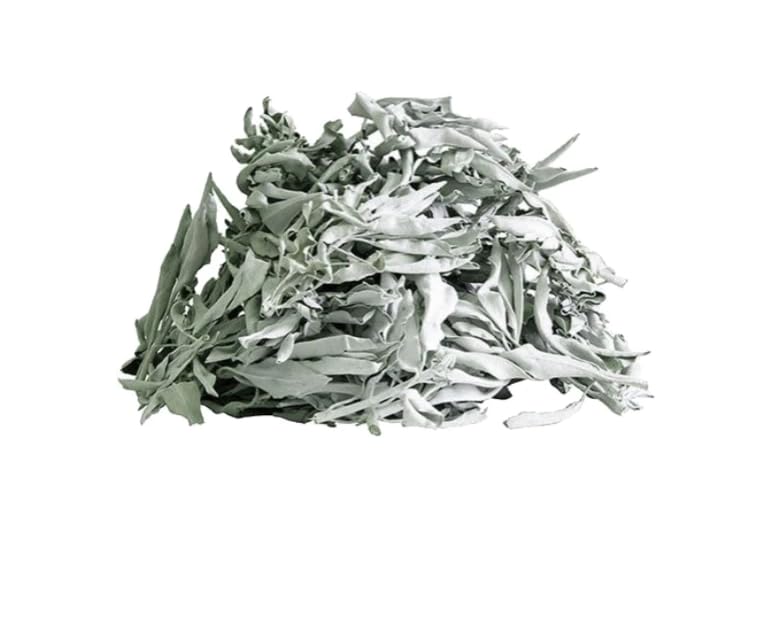 White Sage Leaves | Natural Pure White White Sage Dry Smudge Leaves - for Smudging Ancient Rituals Home Cleansing and Purification, Incense Meditation - IGL Jewels