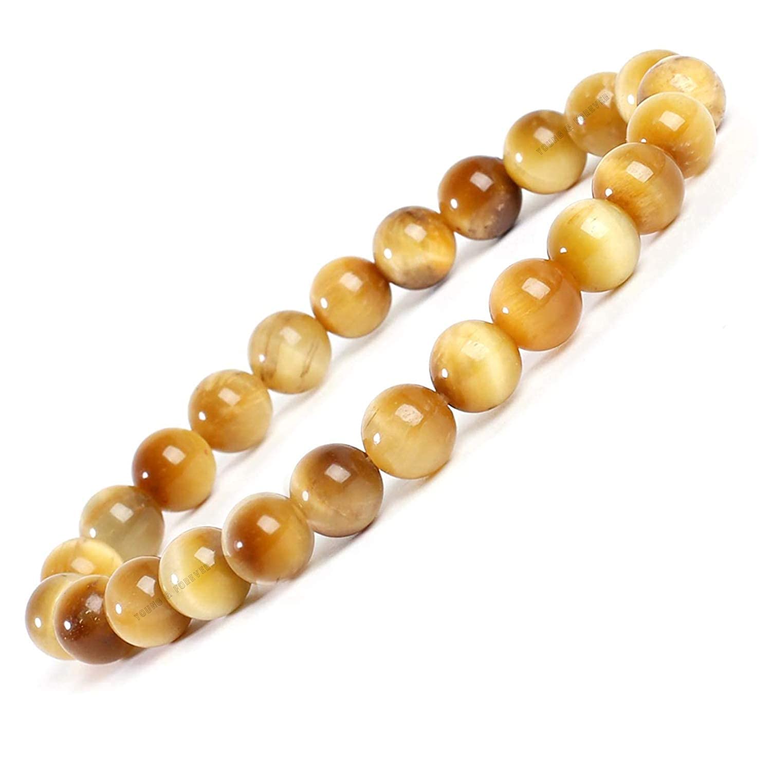 Natural Original Healing Crystal Gemstone bracelets to amplify and magnify healing energy, clear, and balance chakras. (Lab Certified Yellow Cat's Eye Bracelet) - IGL Jewels